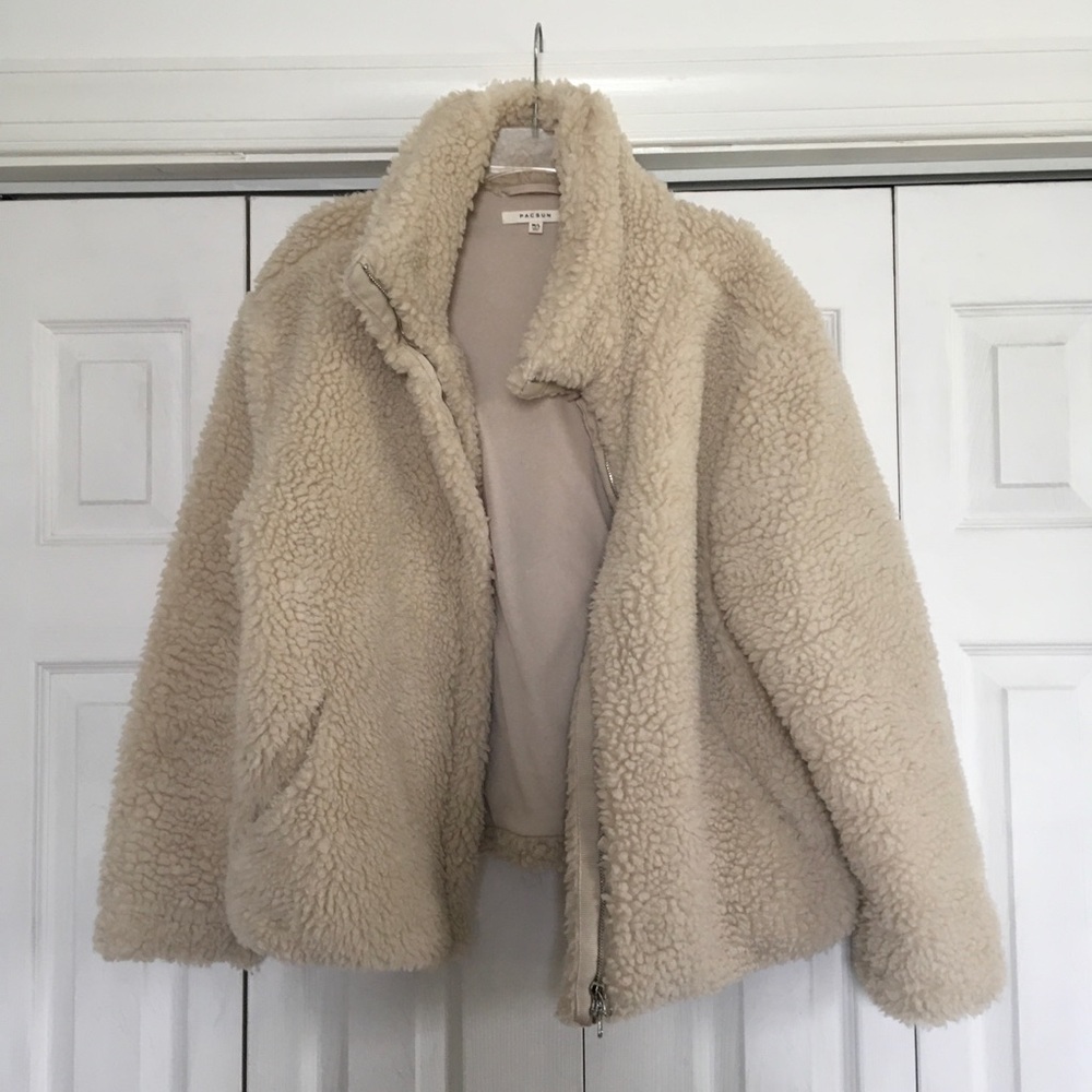 PacSun teddy bear jacket